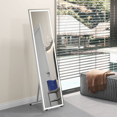 Bonamy Rectangle LED Floor Mirror
