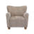 Alonzo Upholstered Club Chair with Round Wooden Legs-114272416