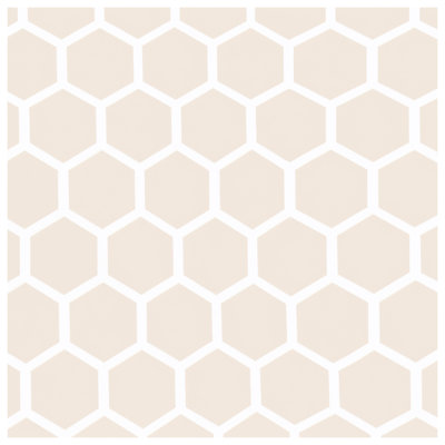 Beige Hexagon Pattern Comforter