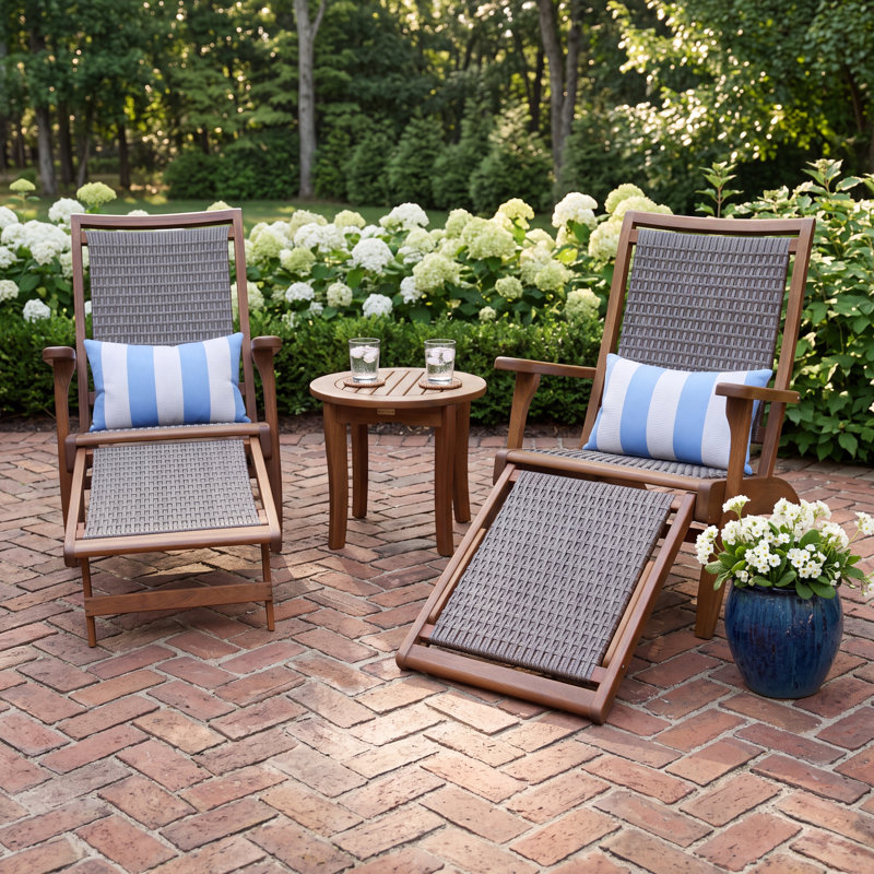 Akiva Eucalyptus 2 - Person Patio Conversation Set