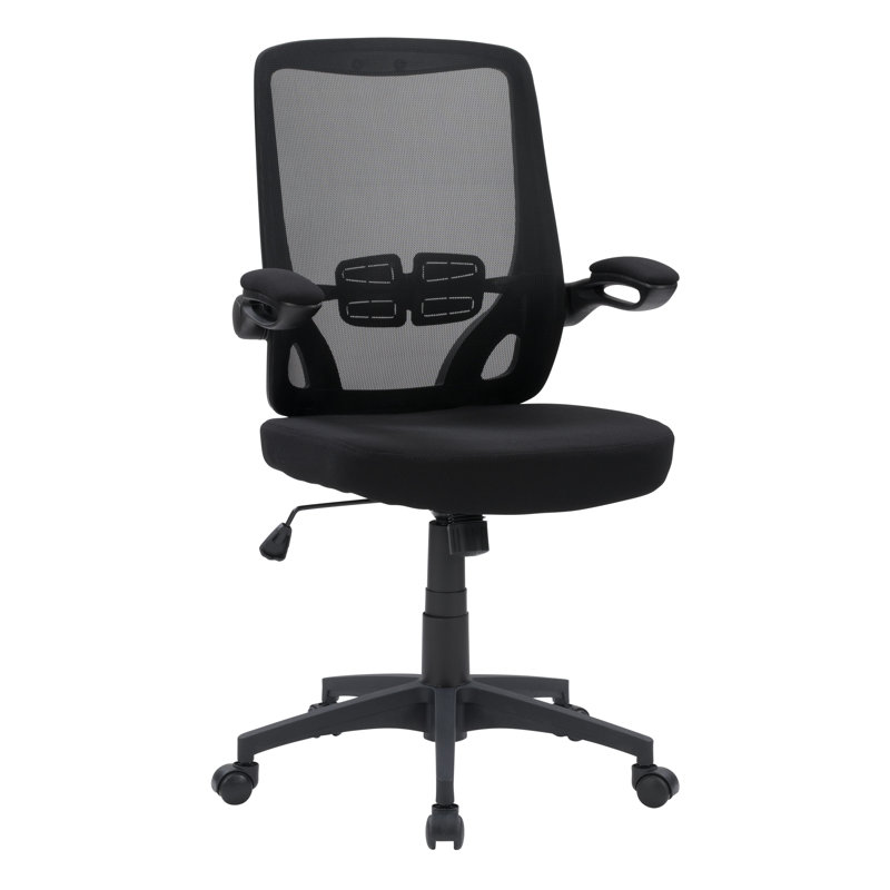 Chaise de bureau Morry, Noir / noir