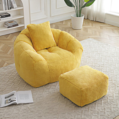 Fauteuil à billes avec repose-pieds