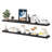 Miami 60" W x 8" D Floating Shelves Set with Invisible Wall Mount Brackets-111448272