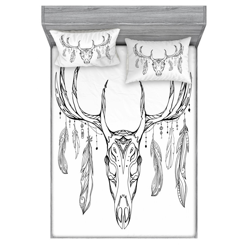 Microfiber Sheet Set, Queen Sheet Set with Fitted Sheet