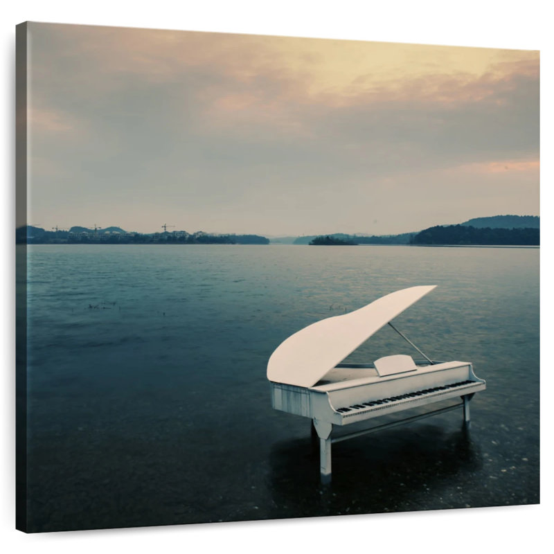 Abarca Piano By The Sea, H 33 po x l 33 po