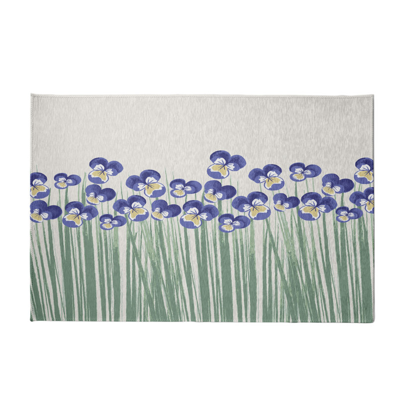 Alvordton Chenille Floral Indoor Rug, Rectangle 2' x 3'