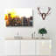 Melbourne Australia Skyline Abstract - Wrapped Canvas-56633406