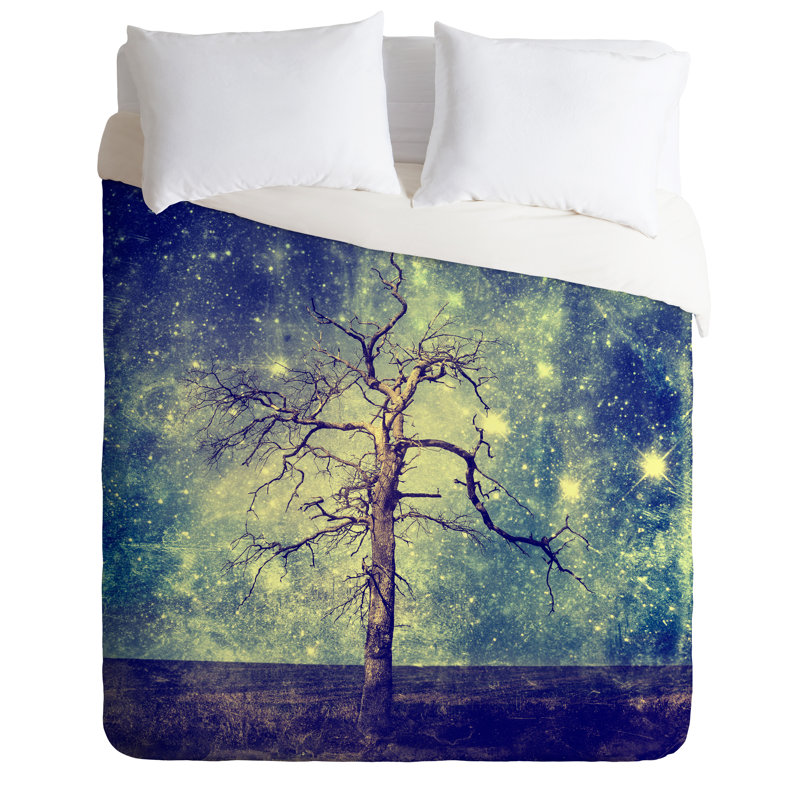 Belle 13 Traditional Polyester Floral Duvet Cover, King, Lightweight