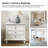 Victoria 28.37''W 3-Drawer Nightstand with Charging Station and Pull-out Shelf-1386251200