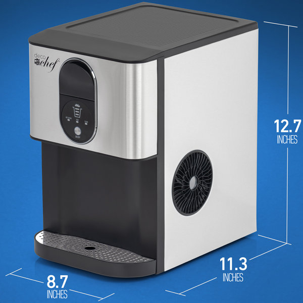 Nugget Ice Maker, with 3.3lb Ice Bin and Scoop for Countertop