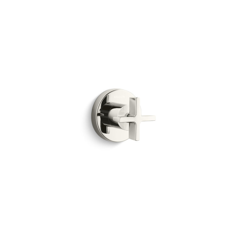 One™ Volume Control Trim, Cross Handle, Nickel Silver