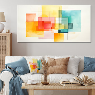 Multicolor Cubes Patterns I - Geometric Wall Art