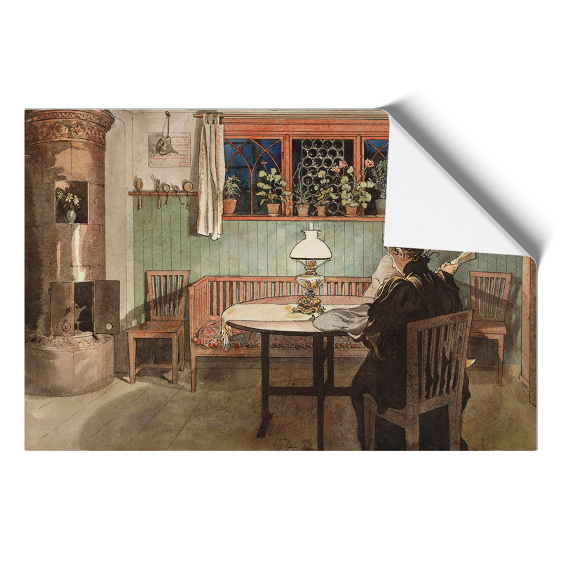 When the Children Have Gone to Bed by Carl Larsson - Frameless Print, 21cm H x 30cm W x 0.1cm D