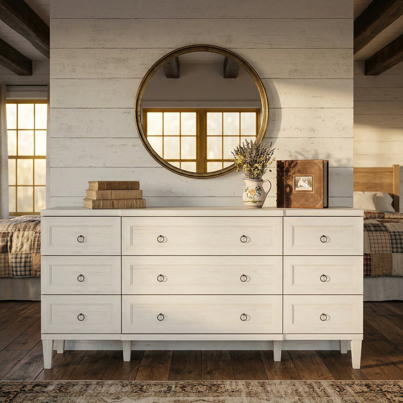 9 Drawer Double Dresser