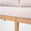 Ensemble de conversation en teck 3 pièces avec coussins, ensemble de conversation pour patio, bois d'acacia, détails tissés en corde, bord de mer moderne-1573148427