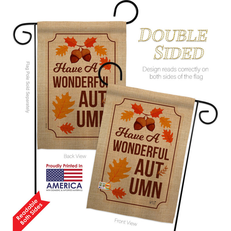 Ensemble de drapeaux en polyester 18,5 po x 13 po Wonderful