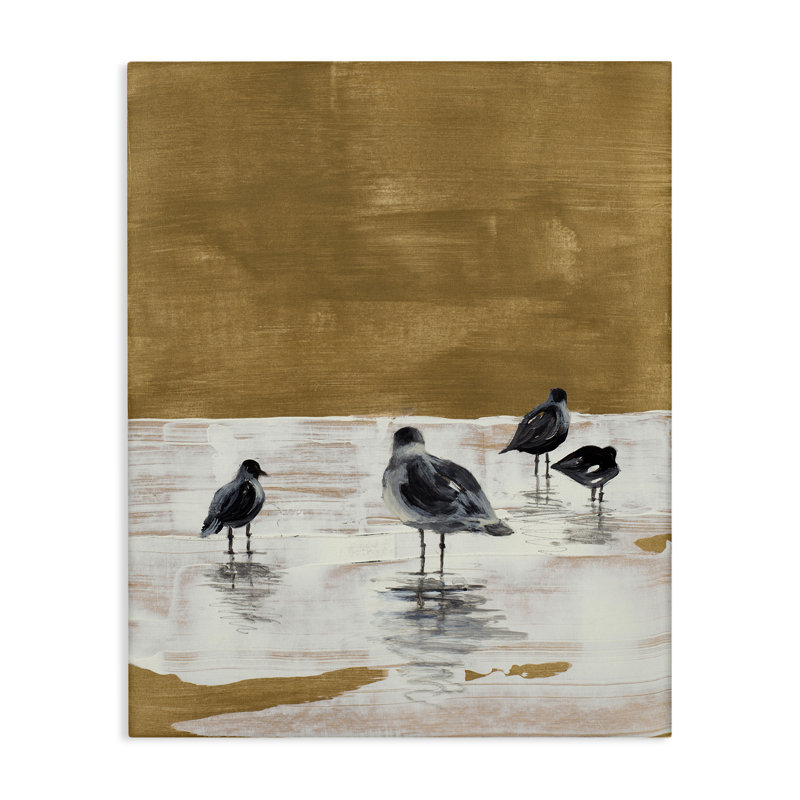 «Sea Seagull Silhouettes» par Lanie Loreth, H 48 po x l 36 po