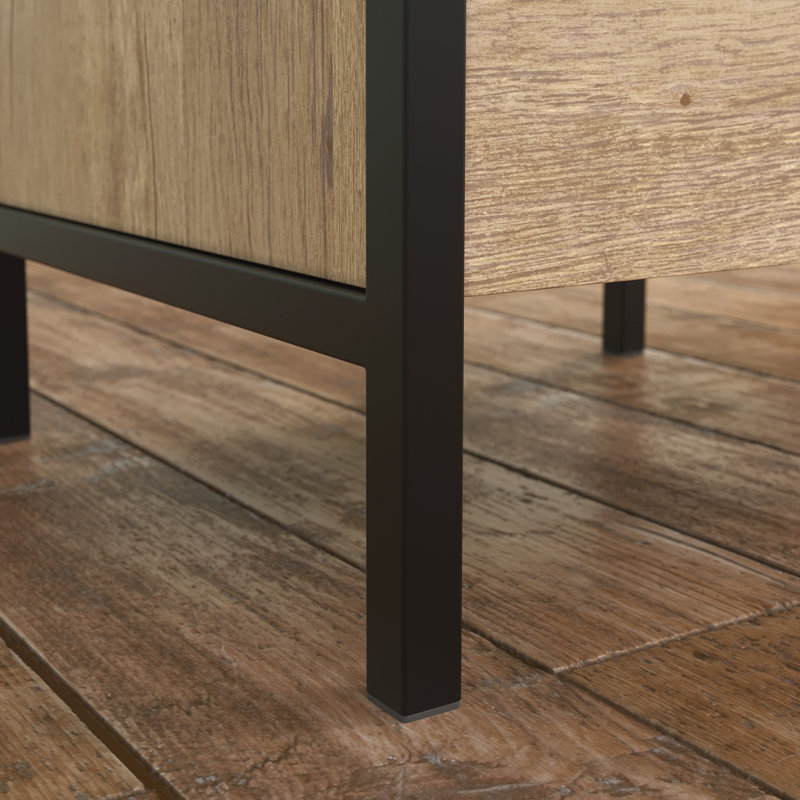 L-Shaped Executive Desk, Prime Oak