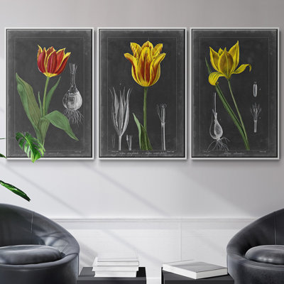 Ensemble de 3 pièces Melon Litme I encadré sur toile