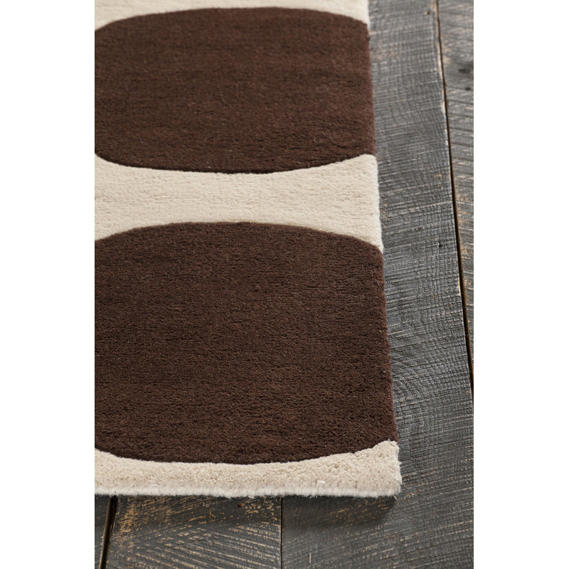 Avalisa Brown/White Area Rug, Rectangle 2' x 3', Blue/Brown/Cream/Green