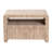 Bali & Pari Hannah Bohemian Woven Grasscloth 1-Drawer Nightstand