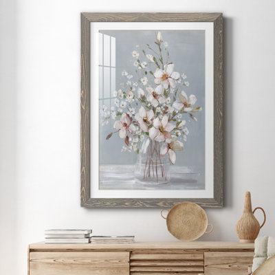 Magnolia Romance - Reproduction d'art sur papier encadrée