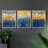 Abstract  Series  II  -Set Of 3 Framed Giclee Prints -Ready to Hang-107252095-107252093