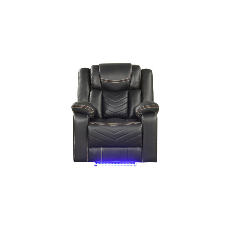 Jahshaun 36'' Upholstered Recliner, Gray