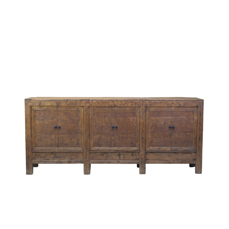 Aged Poplar 3 Door Cabinet