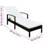 Chaise longue inclinable longue avec coussins 78 po Verret-1275410263