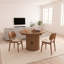 Table de salle à manger extensible avec base de rangement, table en bois de style ferme moderne de 4 à 6 places pour petits espaces-1467912322