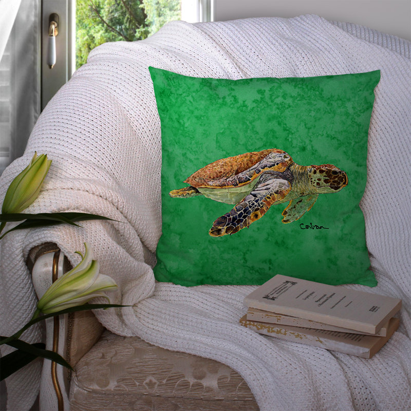 Turtle Outdoor Throw Pillow
