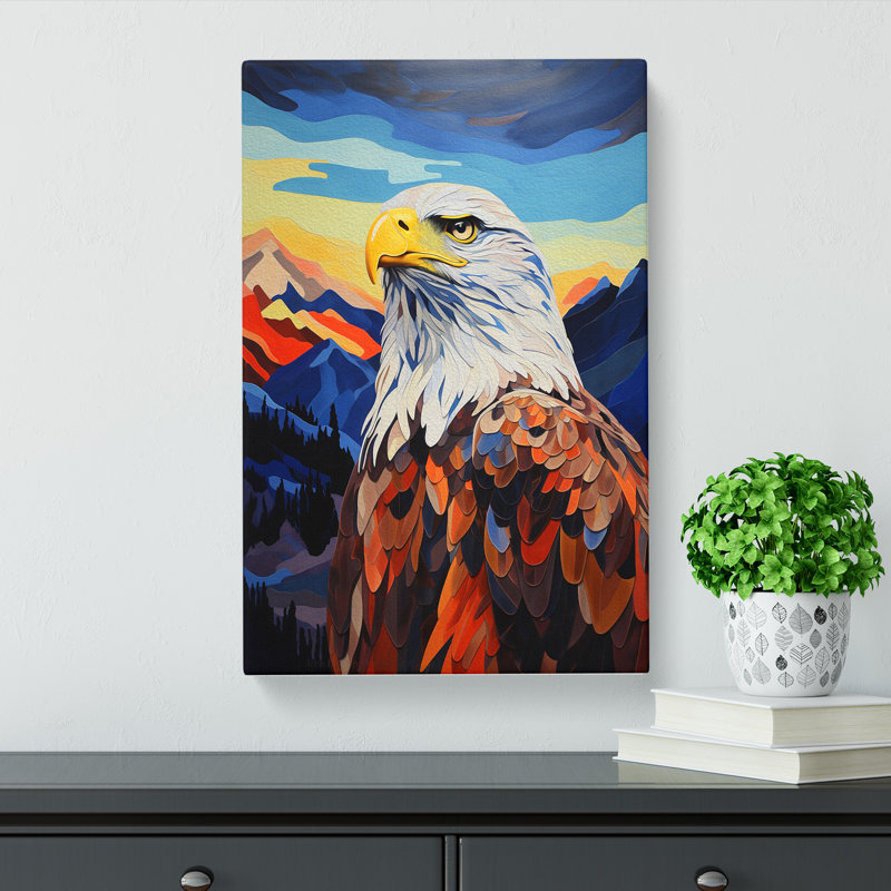 Eagle Colour Field No.2 - Wrapped Canvas Print, 76cm H x 50cm W x 3cm D