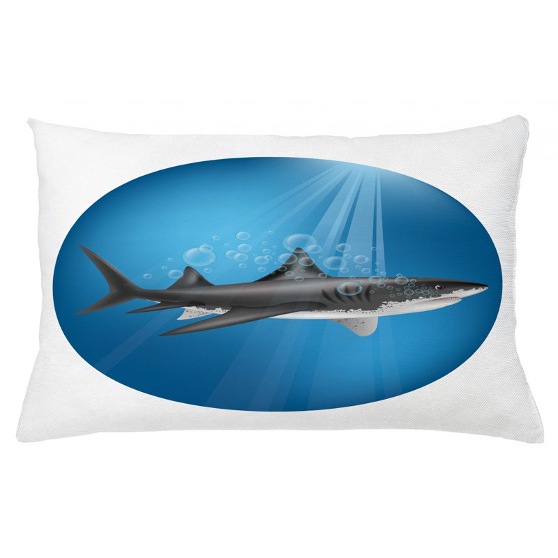 Housse de coussin lombaire intérieur/extérieur shark, 16 po x 26 po