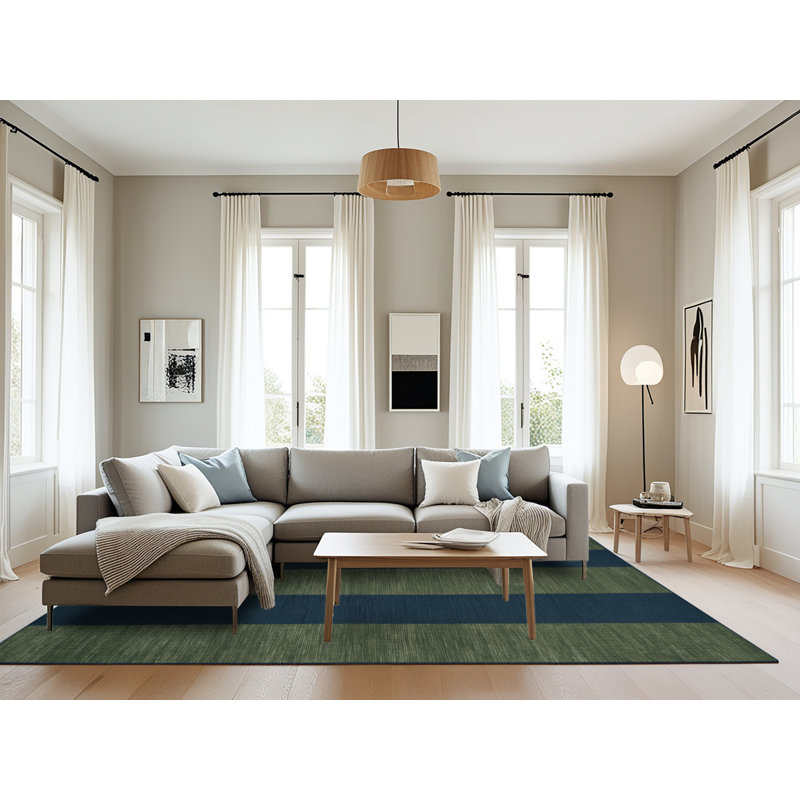 Tapis botanique brun lavable à la machine, Rectangle 6 pi x 9 pi