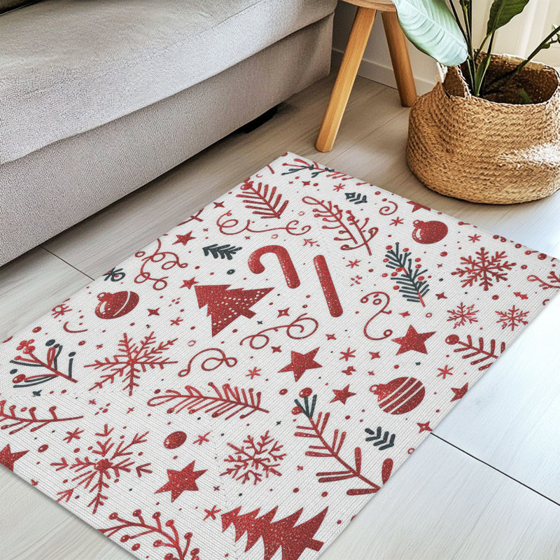 Tapis tressé Sparkling Holidays, Rectangulaire 3 pi x 5 pi
