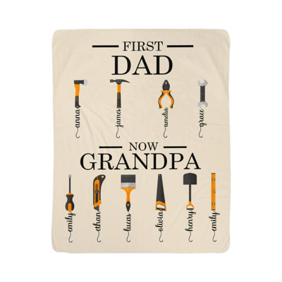 Couverture personnalisable First Dad Now Grandpa