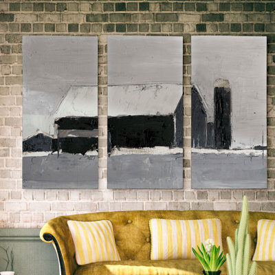 «Dynamic Barn I», reproduction sur toile 3 pièces