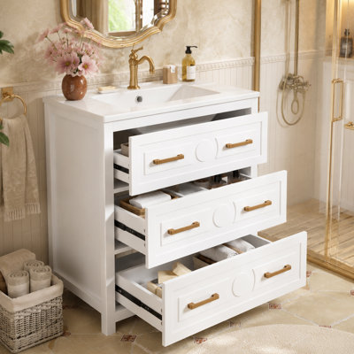 76.5 mm Freestanding Bathroom Vanity