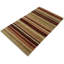 Porty Striped Area Rug in Multicolor Brown