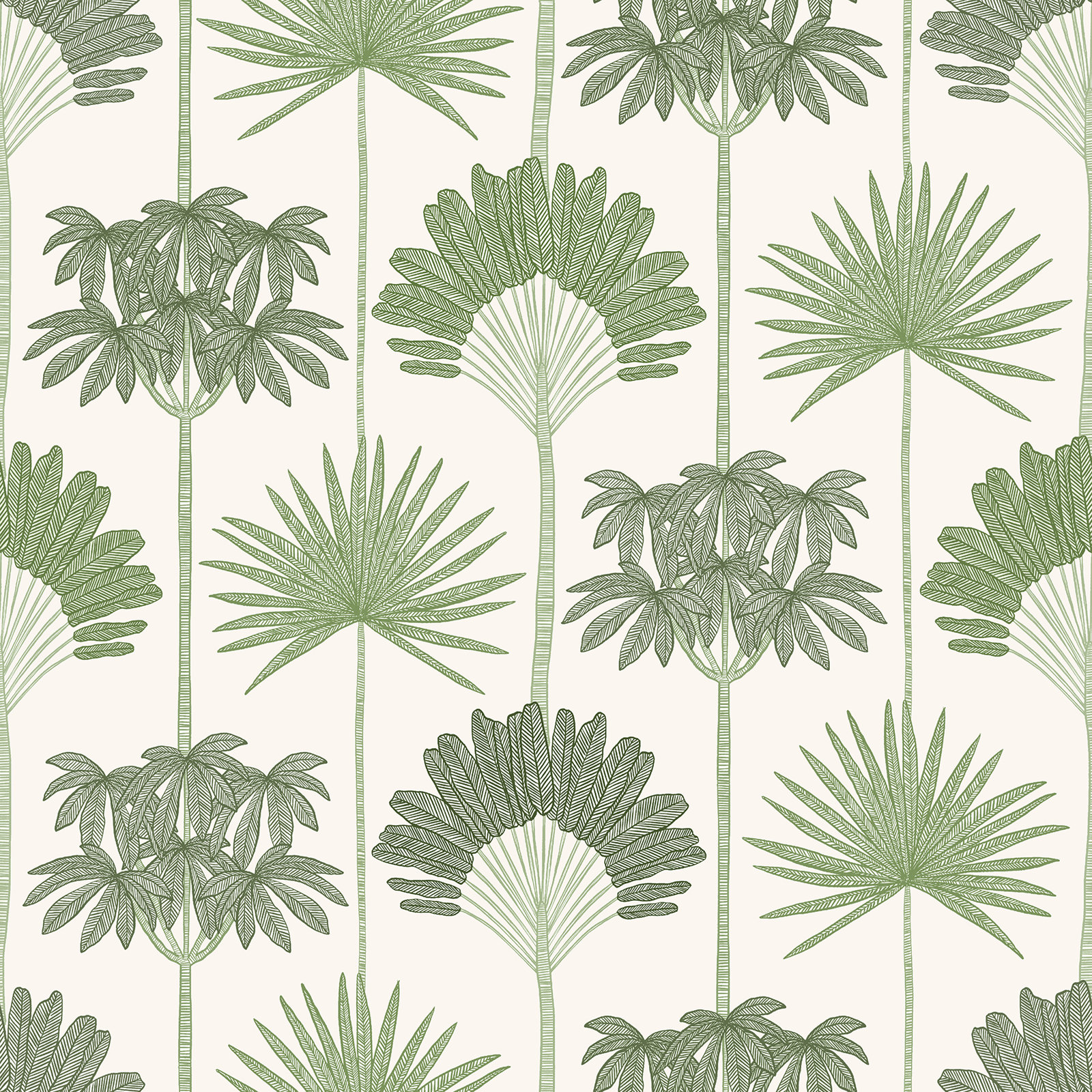 Popplewell Peel & Stick Floral Wallpaper, Green