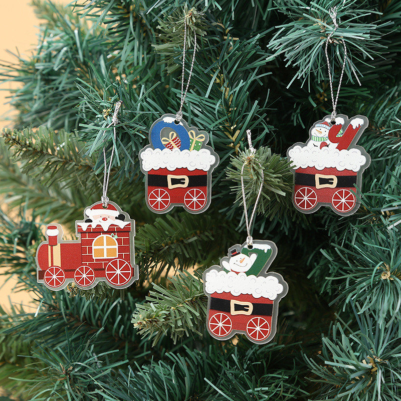 Petit luminaire suspendu train de Noël, A