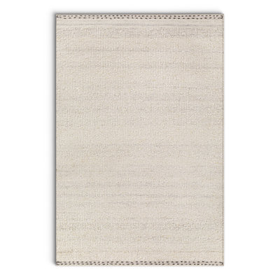 Halifax Handmade Handwoven Wool Area Rug in Light Beige