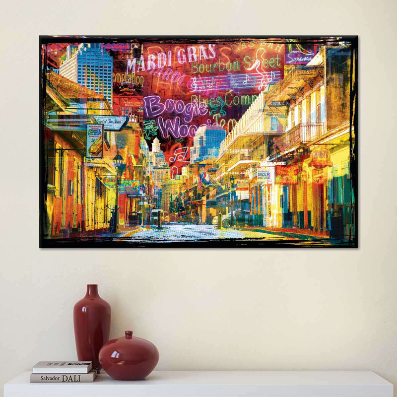 Nouvelle-Orléans, reproduction d'art sur toile, H 16 po x l 24 po x P 1,25 po