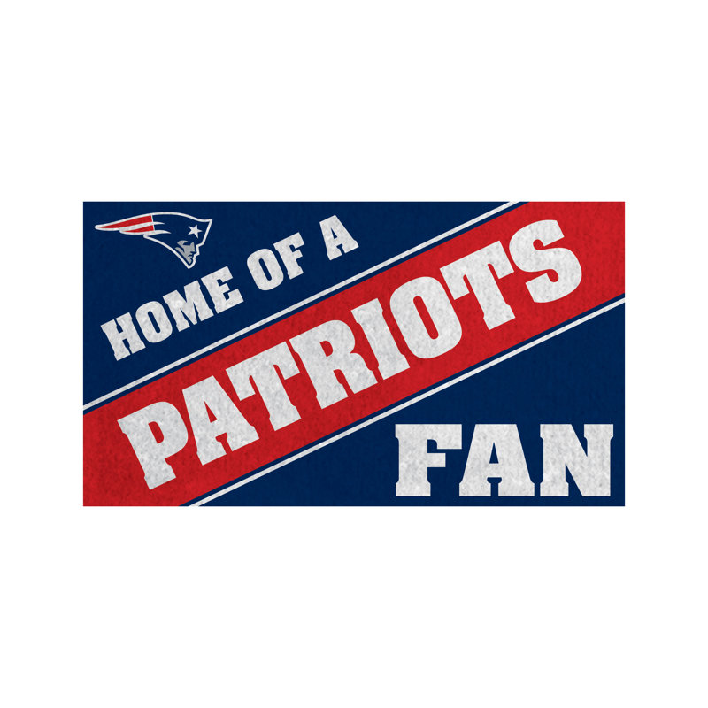 NFL Home of a Fan Team Color Outdoor Doormat, New England Patriots