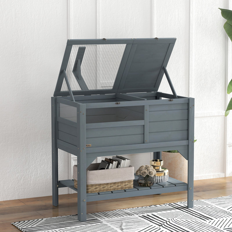 Weather Resistant Turtle Hutch, Grey