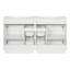Double meuble-lavabo moderne de 60 pouces avec comptoir en résine intégré, grand meuble-lavabo avec 4 tiroirs cachés à fermeture en douceur et tablettes réglables