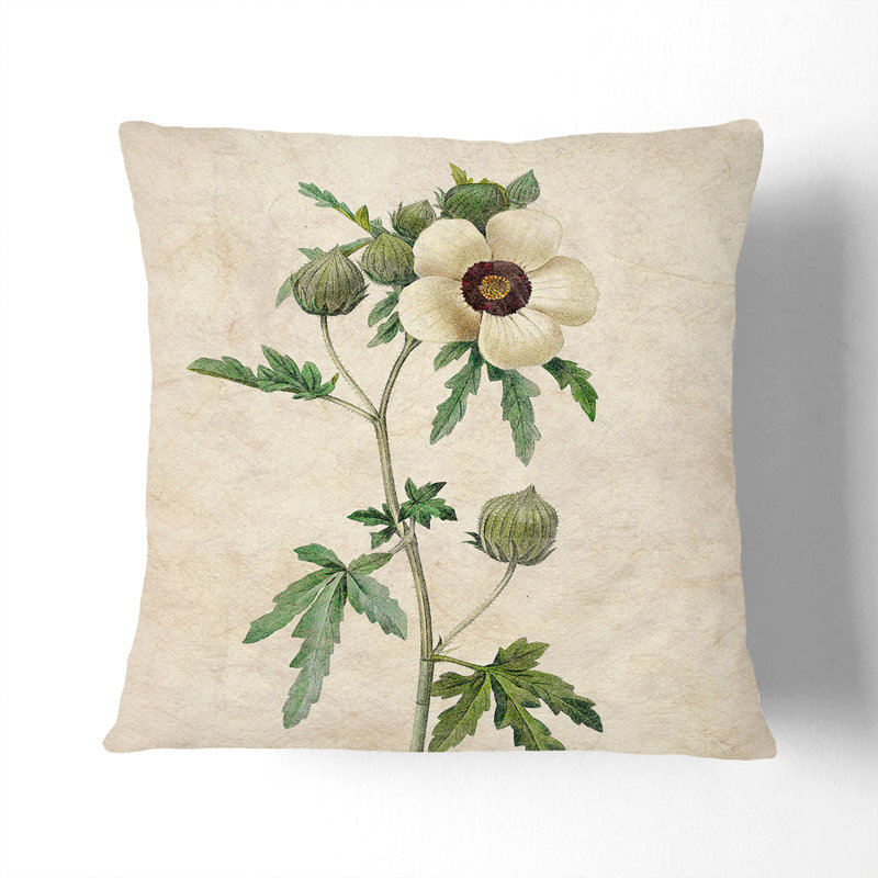 Square Throw Cushion, 55cm H x 55cm W x 20cm D, White