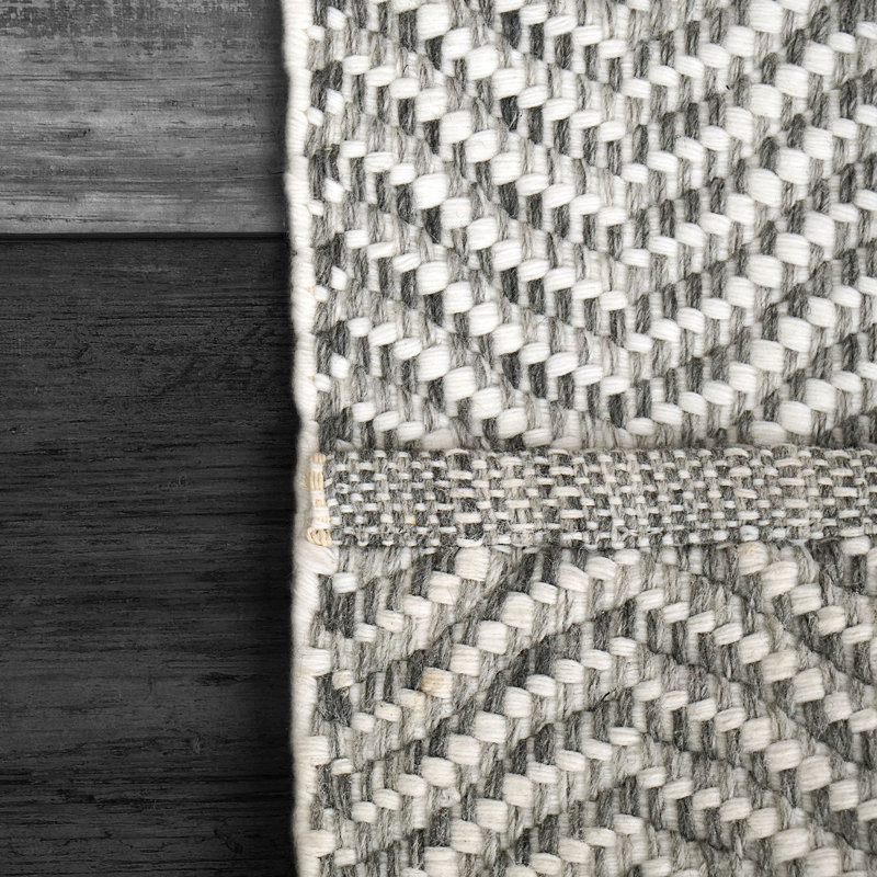 Tapis gris / blanc Amoritta, 5 x 8