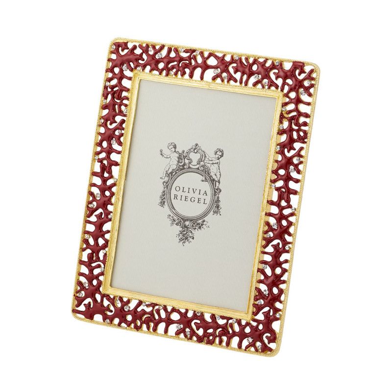 Coral Enamel Picture Frame